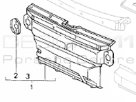 Front Panel (inside bonnet). Porsche 993 1994-98